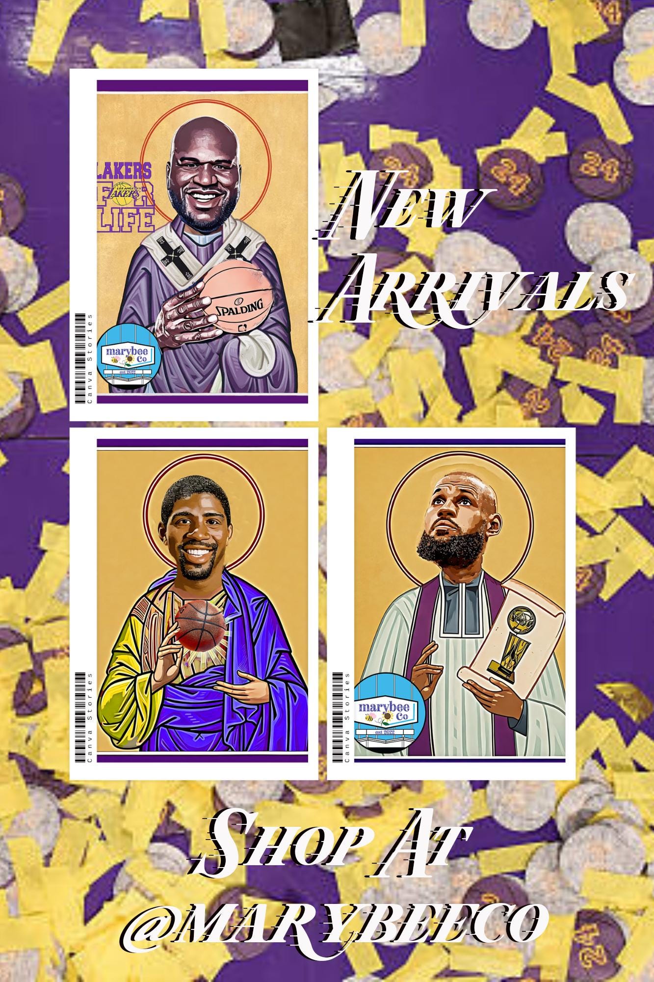 Lakers Legend Player Prayer Candles – Shaq, LeBron, Magic and More