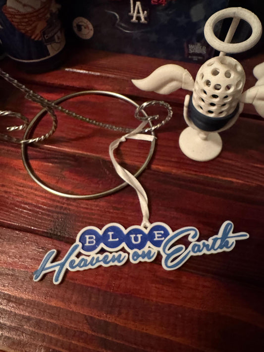 3D Printed Blue Heaven - Los Angeles Dodgers themed Ornaments - Perfect Gift for Fans!