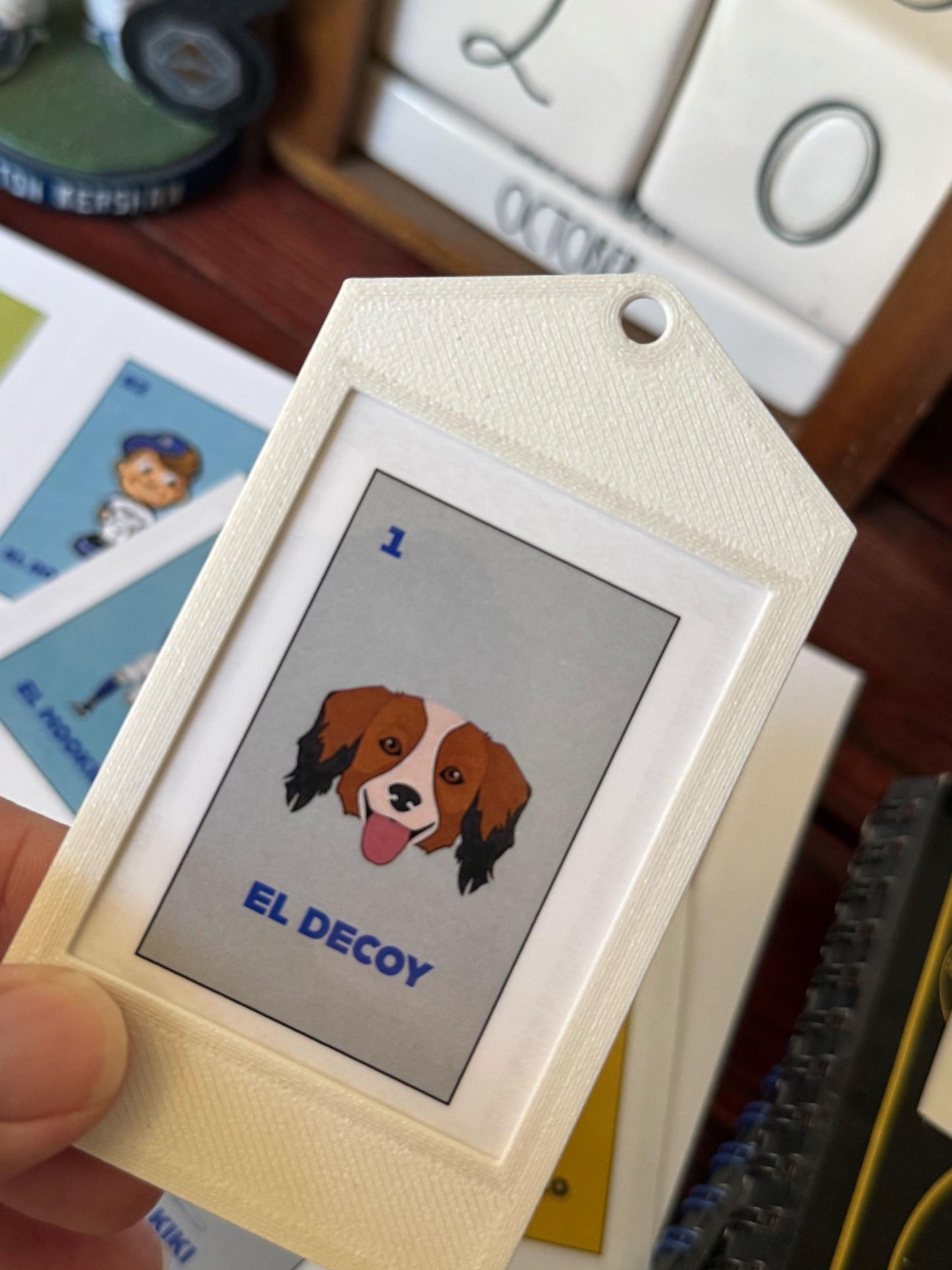 Set 1 - Los Angeles Dodgers Themed Lotería Ornaments/Gift Tag - Perfect Gift for Fans!