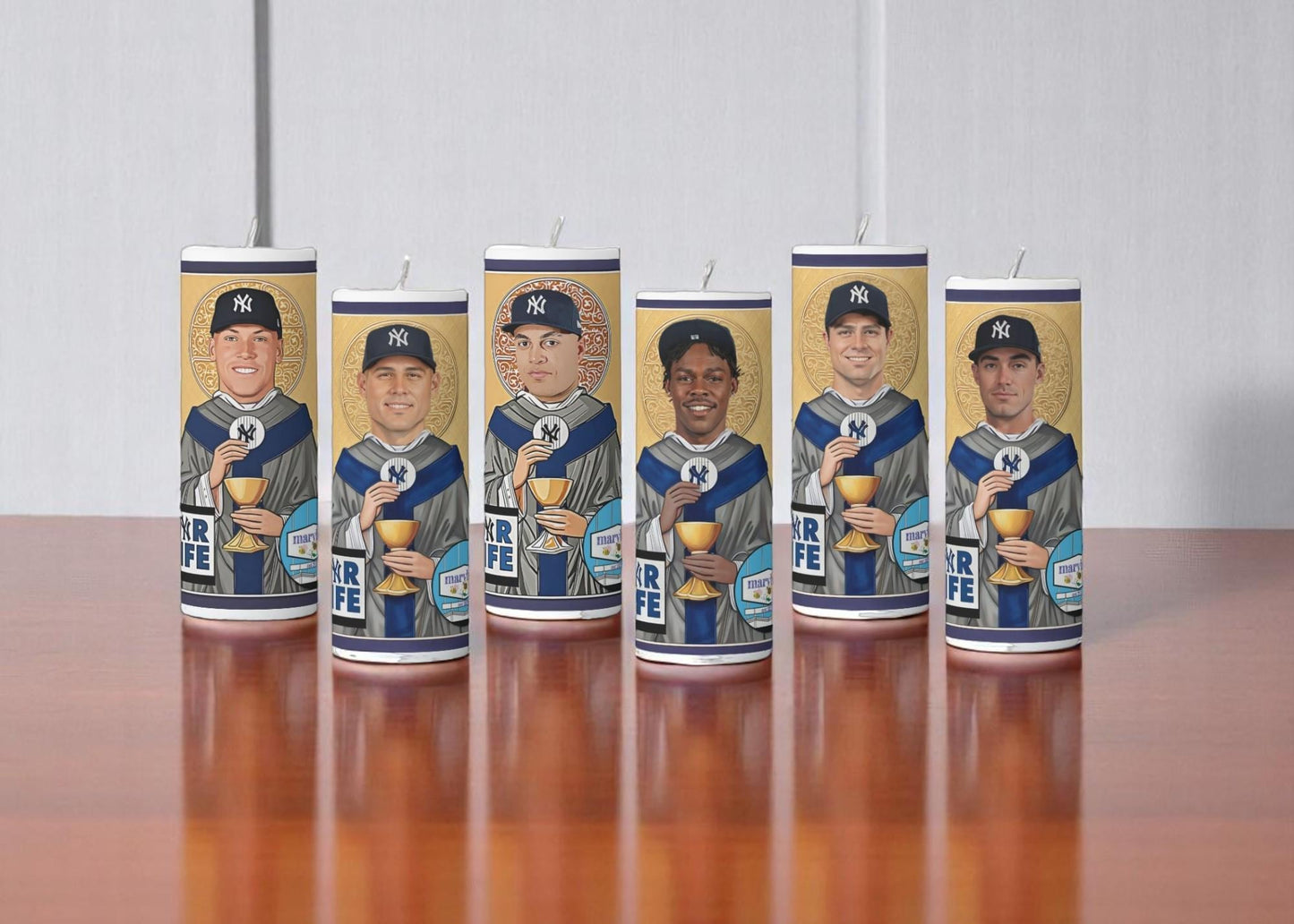 Yankee Player Prayer Candles