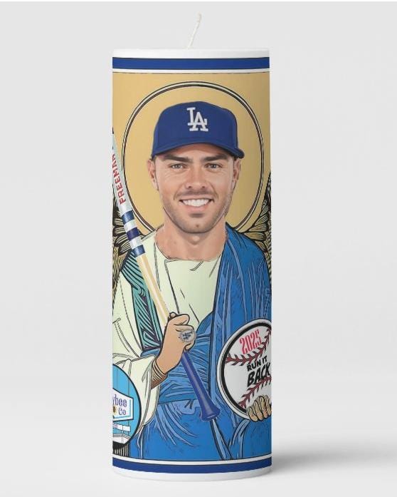 Dodgers Fan Must-Have: 2025 Championship Rally Candle - Limited Edition