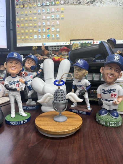 Unique Dodger Fan Gift - 3D Printed Tribute Vin Scully Microphone Ornament