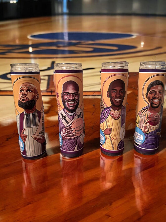 Lakers Legend Player Prayer Candles – Shaq, LeBron, Magic and More