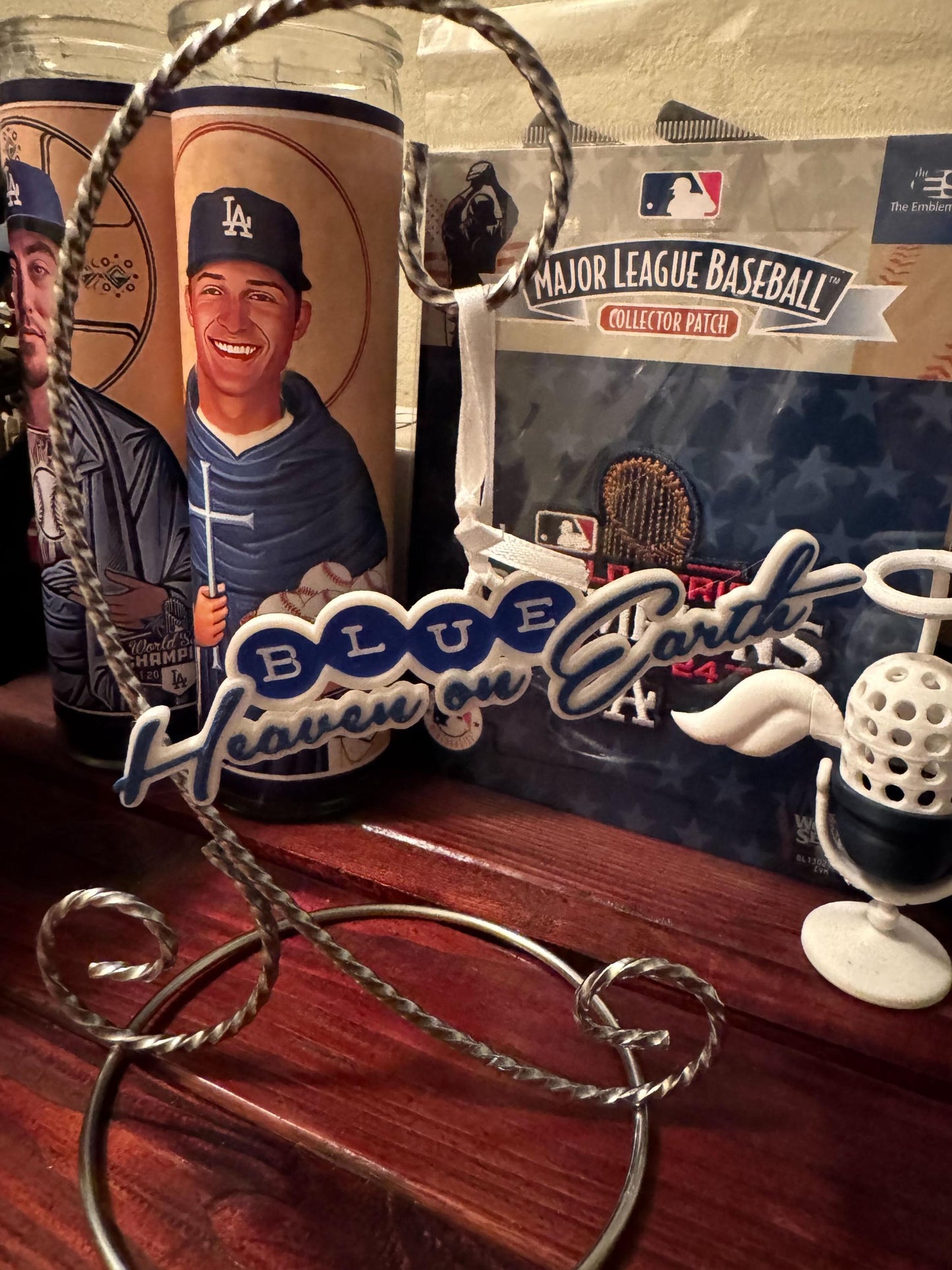 3D Printed Blue Heaven - Los Angeles Dodgers themed Ornaments - Perfect Gift for Fans!