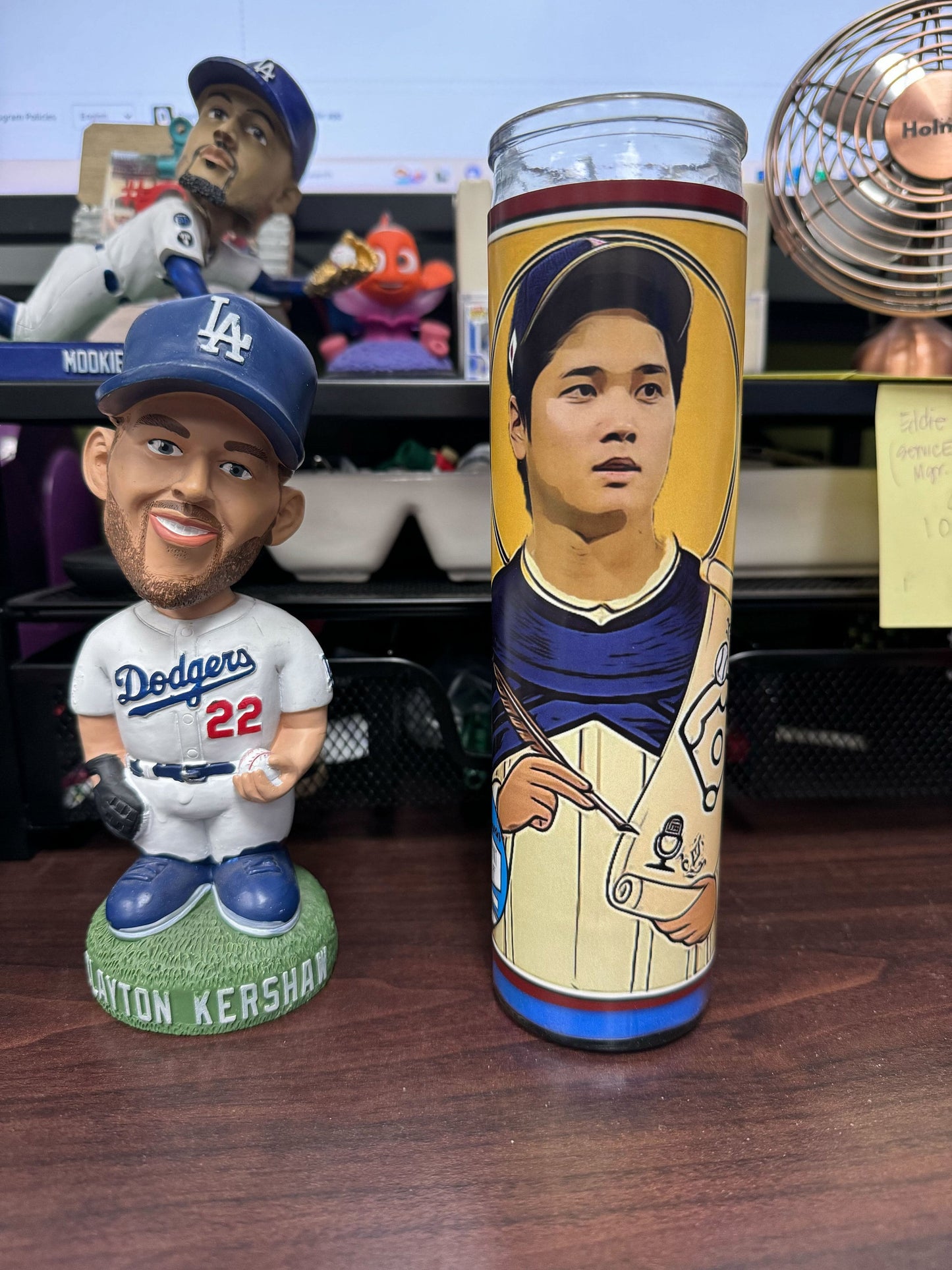 Los Angeles Dodgers Rally Prayer Candles: Pitcher & Catchers Duo