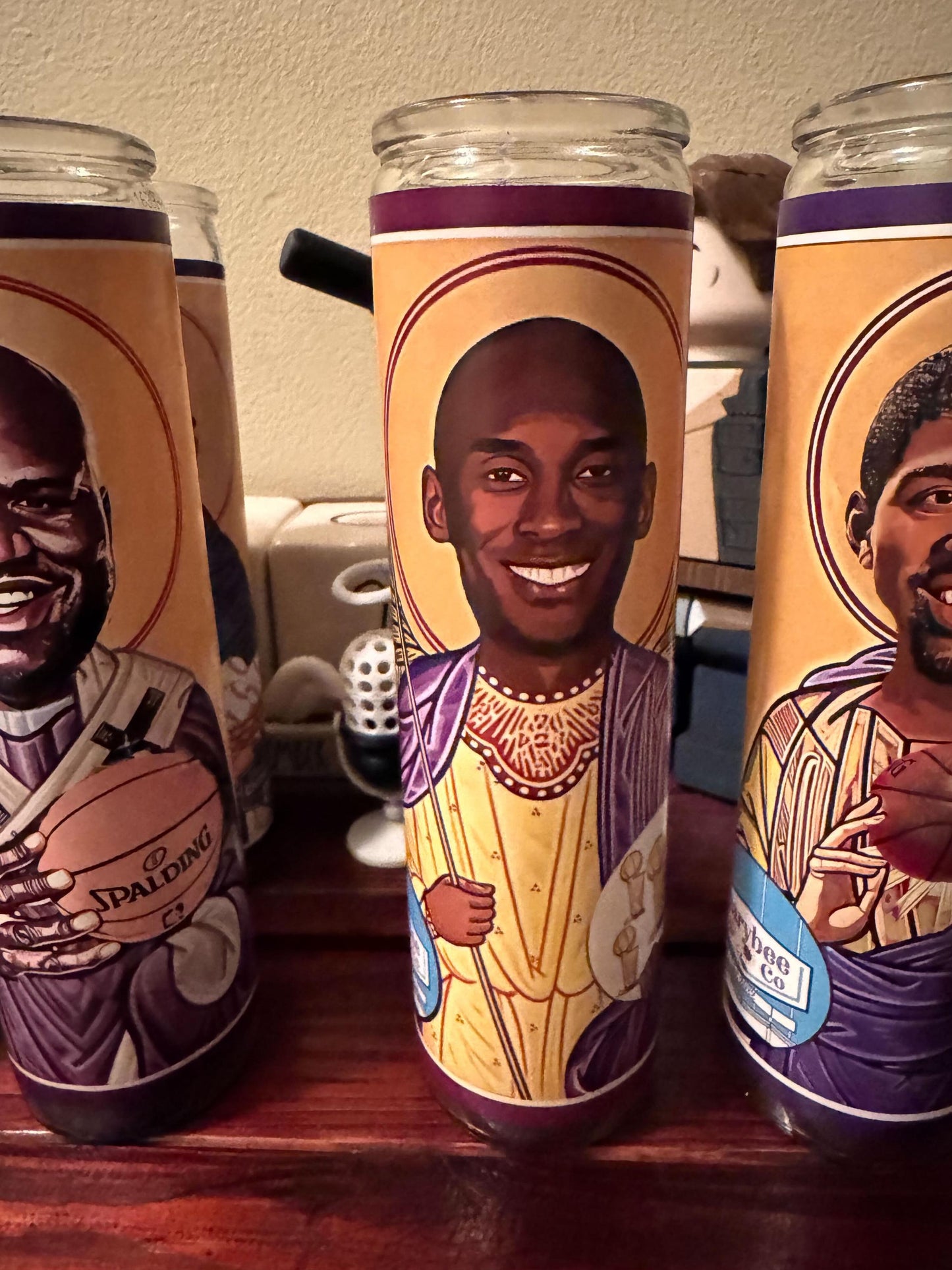 Lakers Legend Player Prayer Candles – Shaq, LeBron, Magic and More