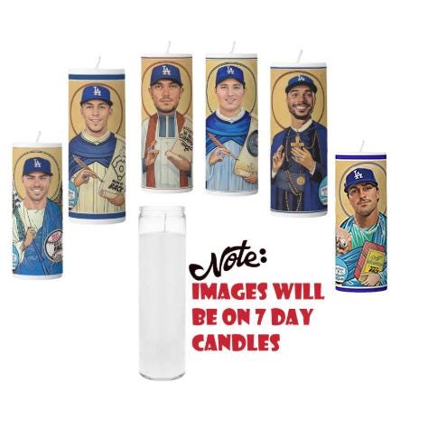 Dodgers Fan Must-Have: 2025 Championship Rally Candle - Limited Edition