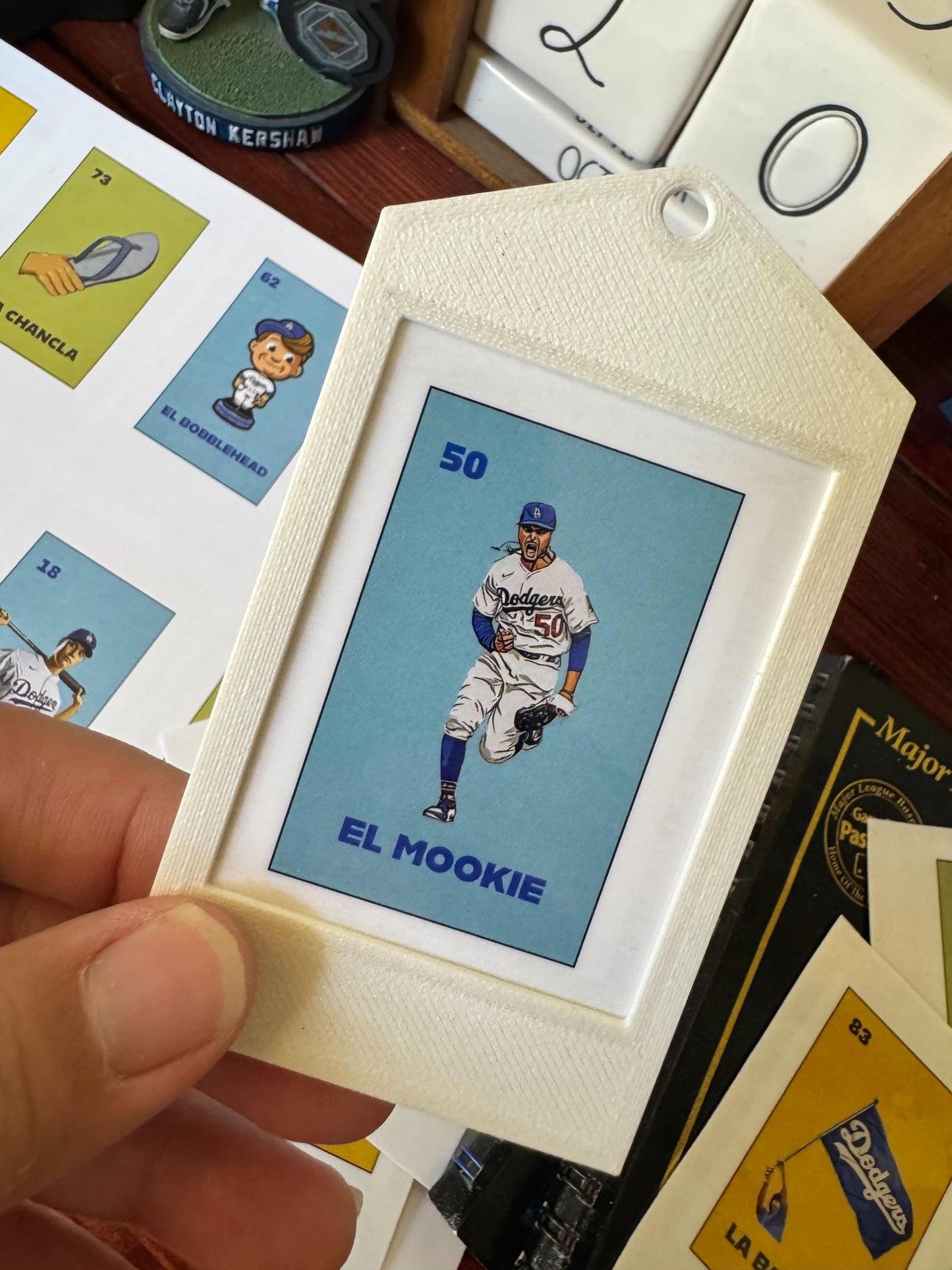 Set 1 - Los Angeles Dodgers Themed Lotería Ornaments/Gift Tag - Perfect Gift for Fans!