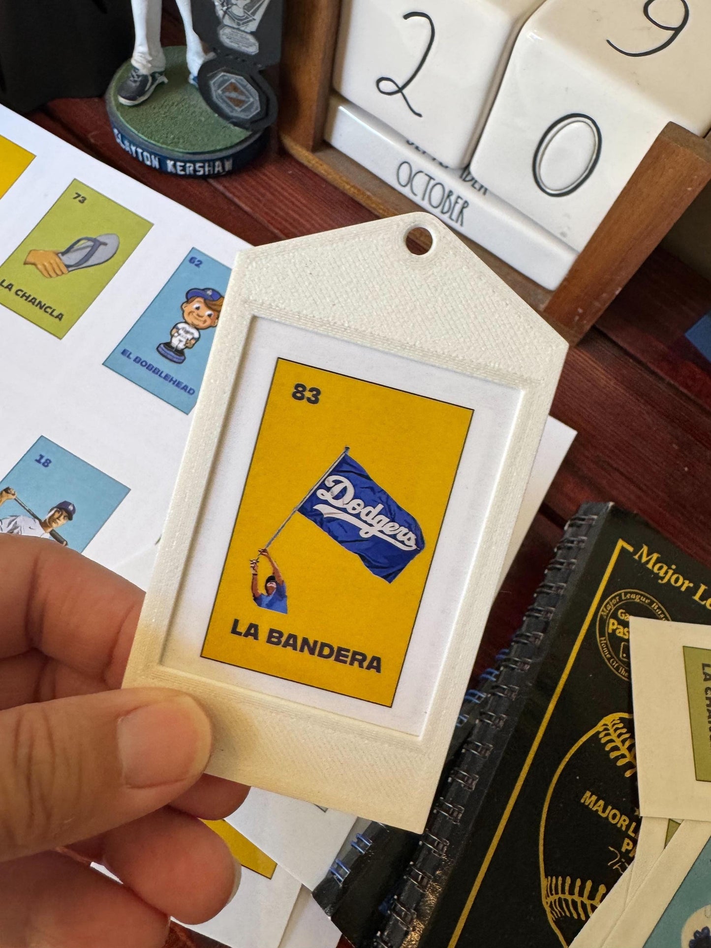 Set 1 - Los Angeles Dodgers Themed Lotería Ornaments/Gift Tag - Perfect Gift for Fans!