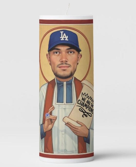 Dodgers Fan Must-Have: 2025 Championship Rally Candle - Limited Edition