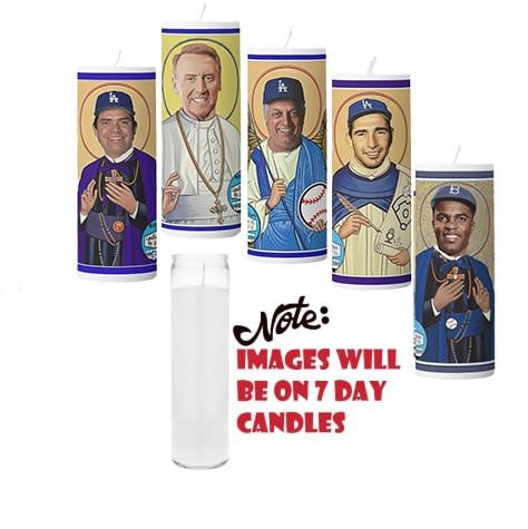 Los Angeles Dodgers Player Prayer Candles| Legends Edition