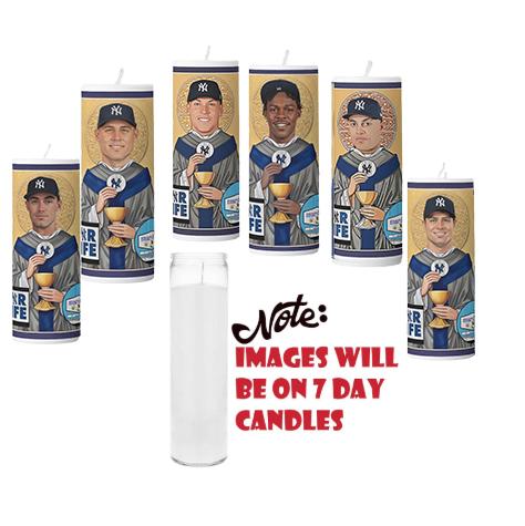 Yankee Player Prayer Candles