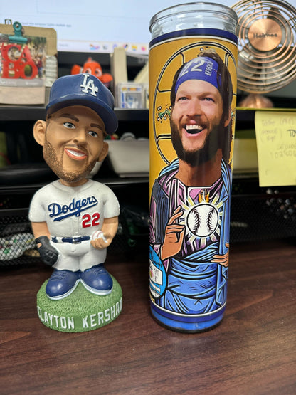 Los Angeles Dodgers Rally Prayer Candles: Pitcher & Catchers Duo