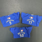 Labubu Dodgers collection featuring blue crew uniform, cap, and mini accessories inspired by top players