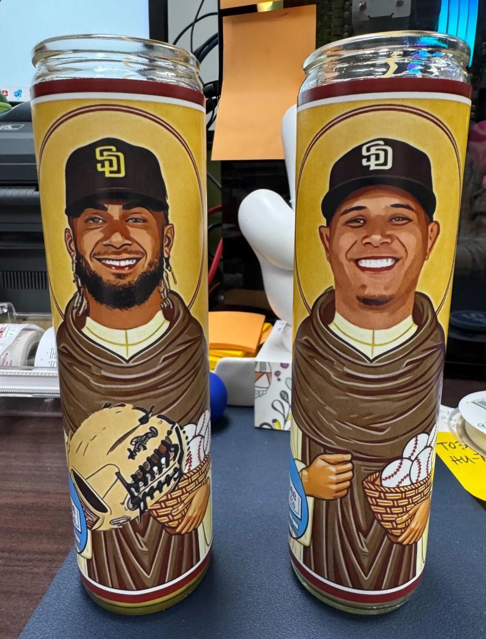 NEW DESIGN - Padres Player Prayer Candles