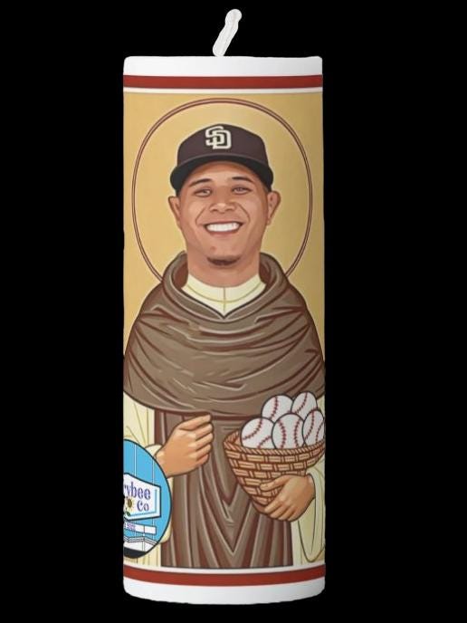 NEW DESIGN - Padres Player Prayer Candles