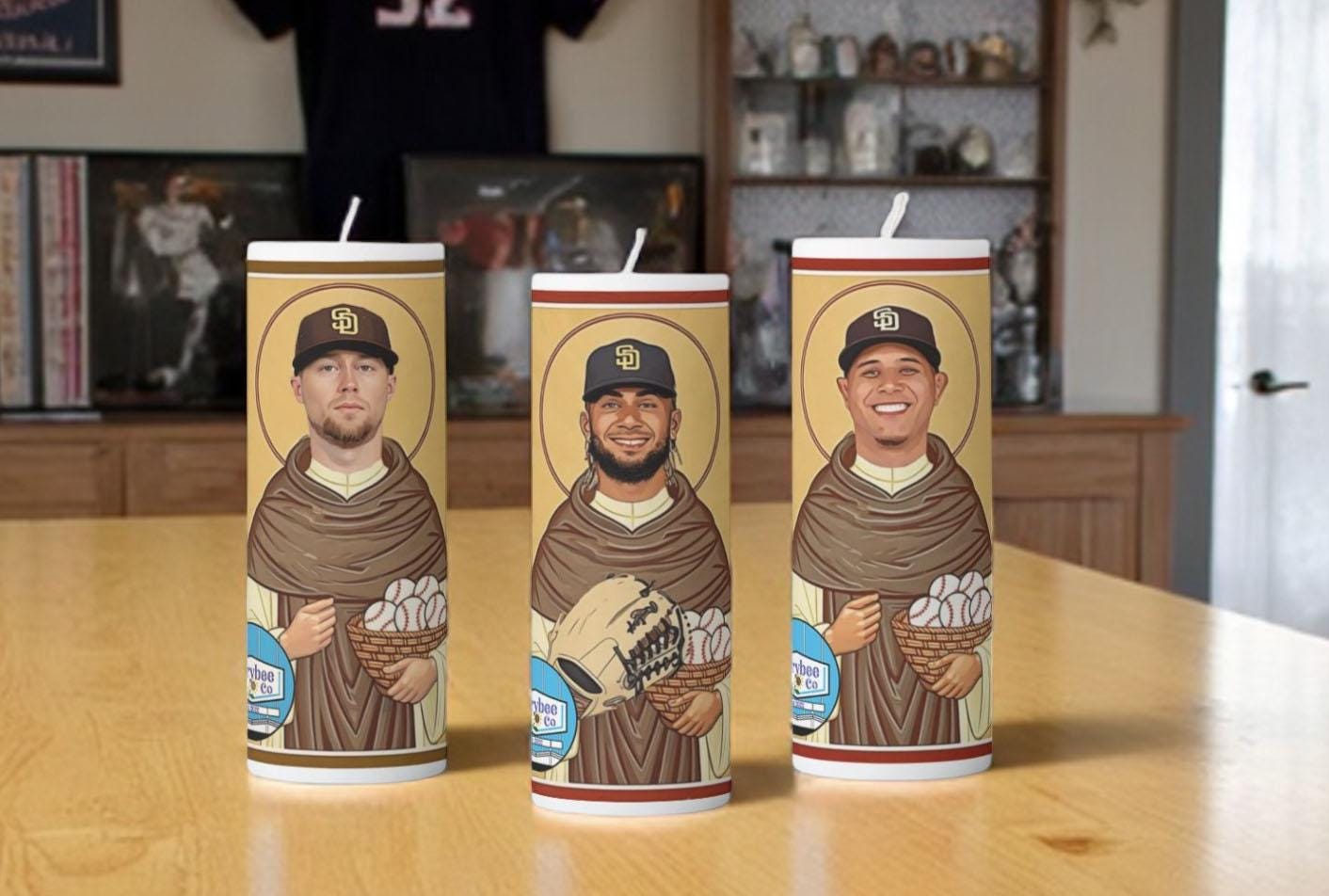 NEW DESIGN - Padres Player Prayer Candles