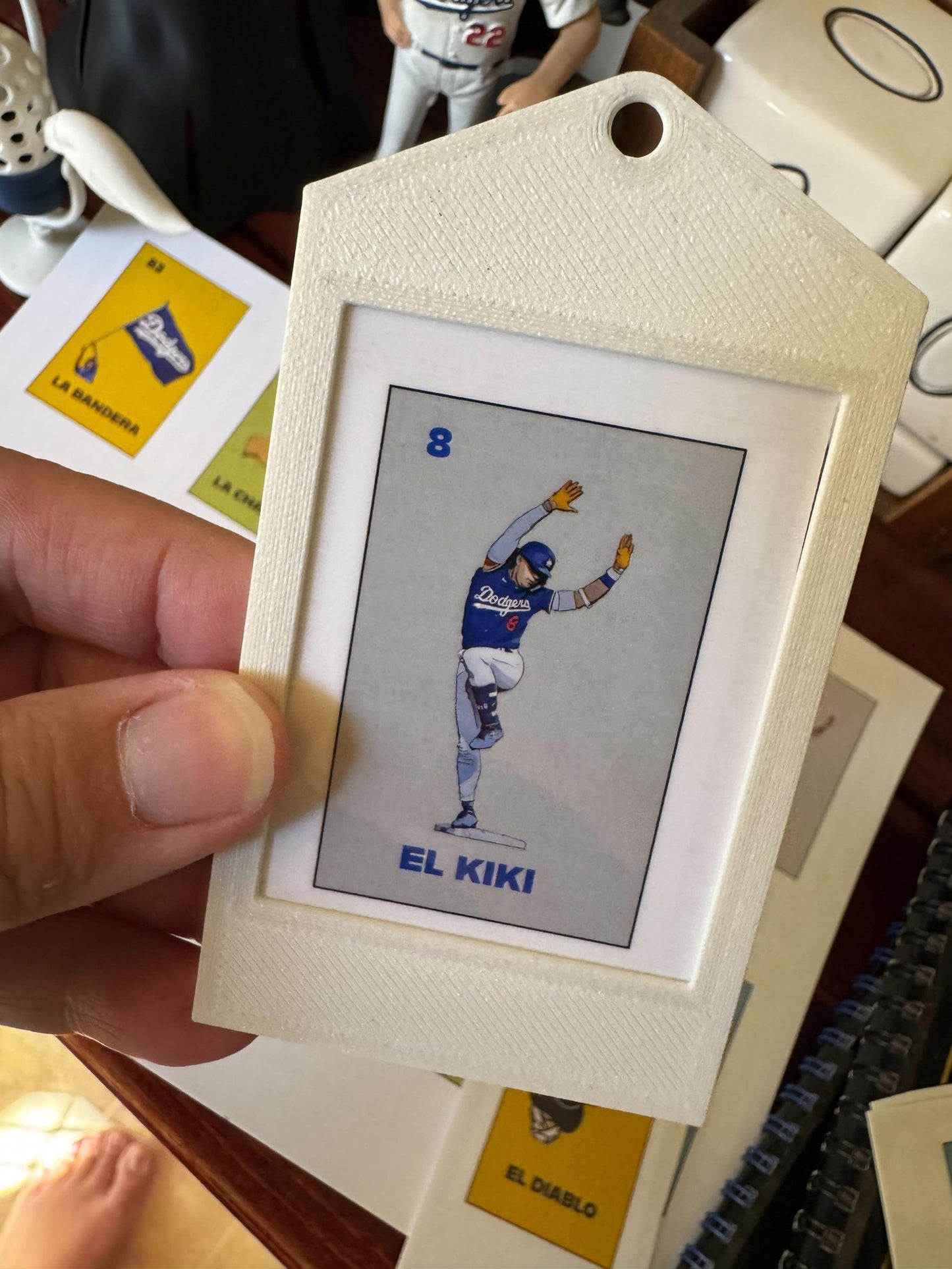 Set 1 - Los Angeles Dodgers Themed Lotería Ornaments/Gift Tag - Perfect Gift for Fans!