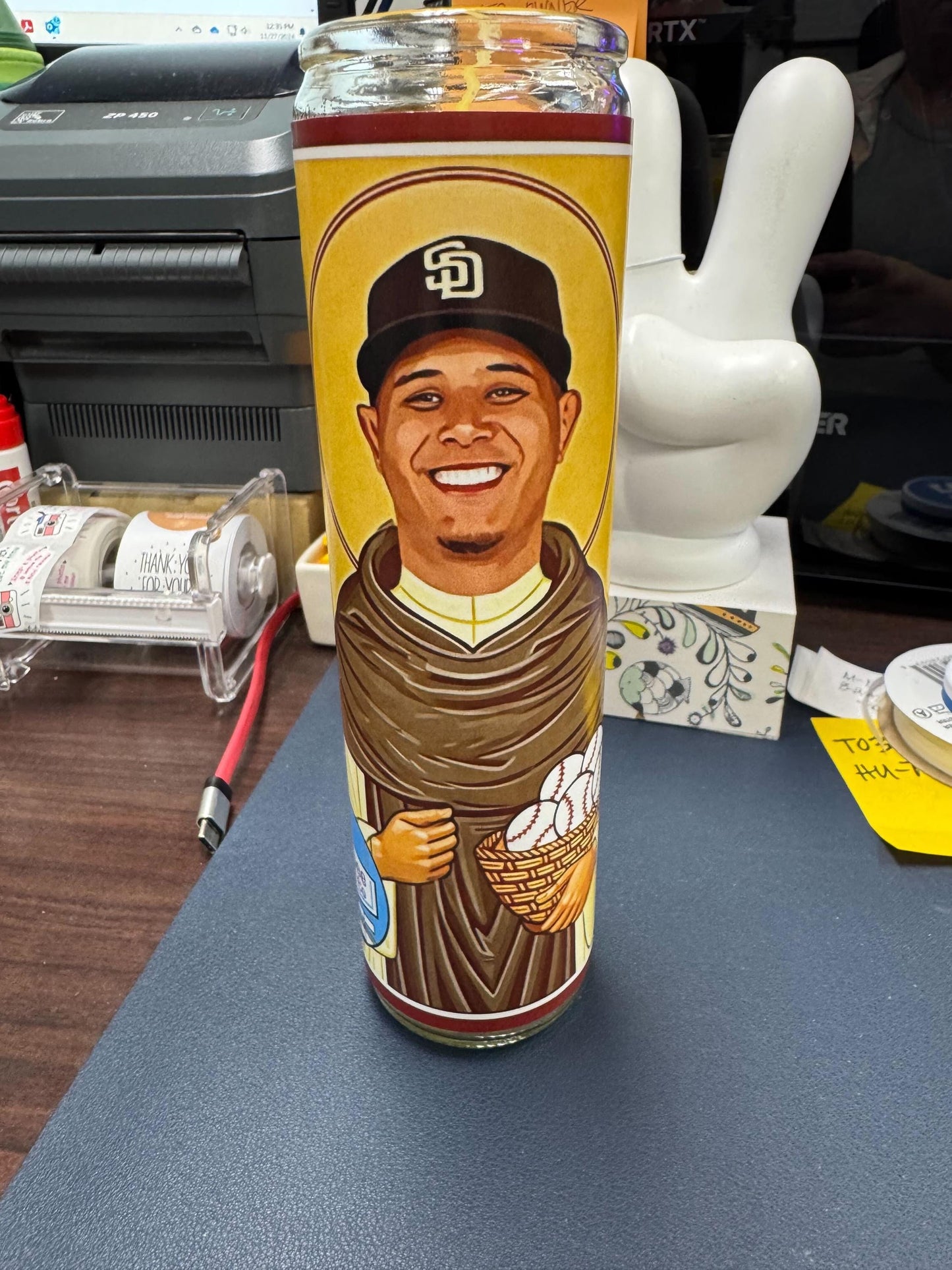 NEW DESIGN - Padres Player Prayer Candles