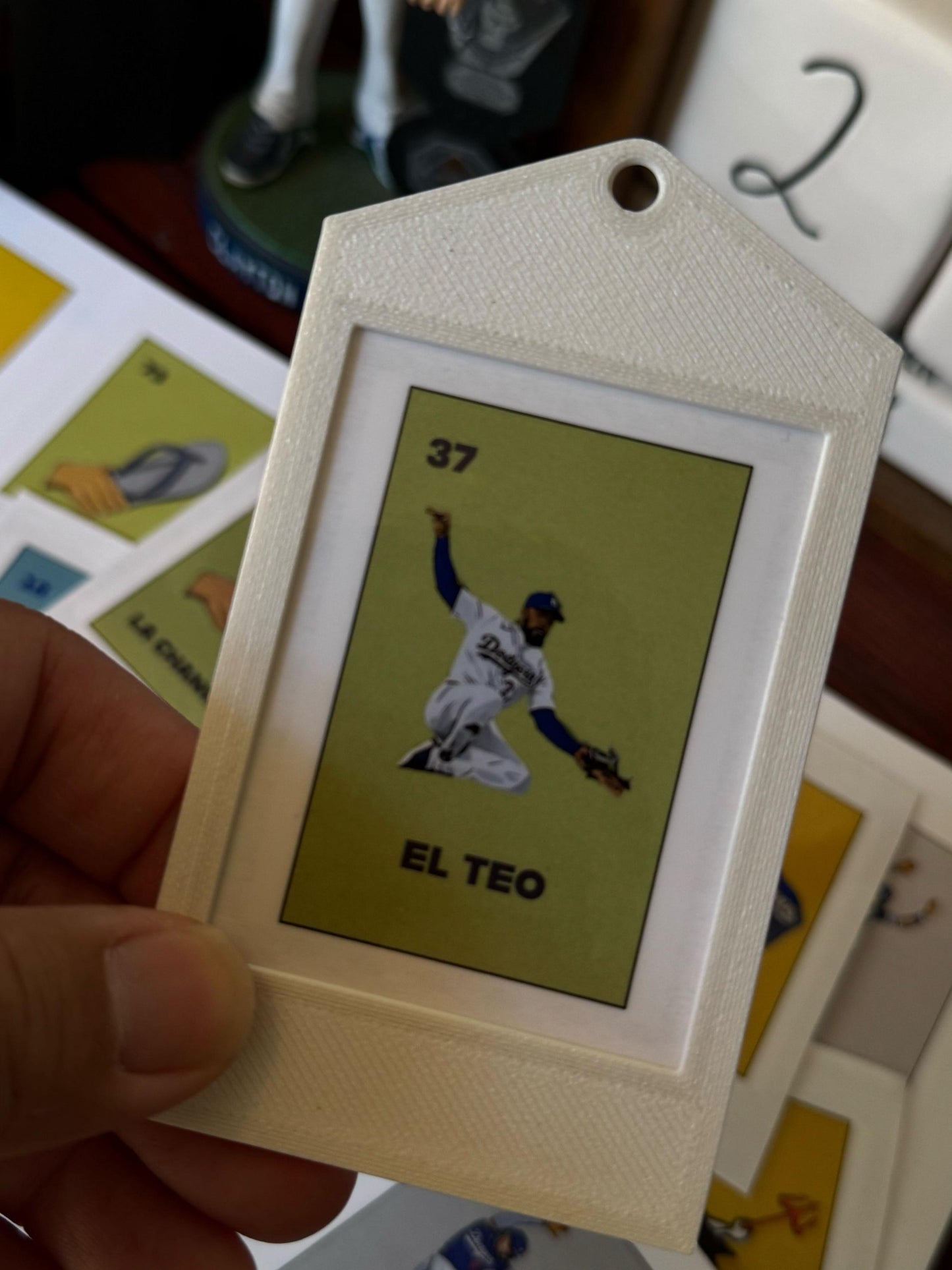 Set 1 - Los Angeles Dodgers Themed Lotería Ornaments/Gift Tag - Perfect Gift for Fans!