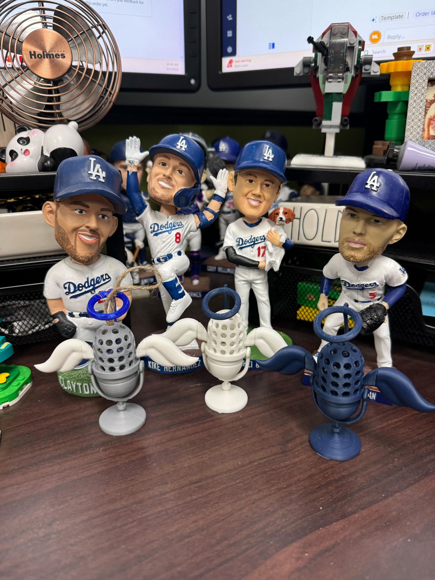 Unique Dodger Fan Gift - 3D Printed Tribute Vin Scully Microphone Ornament
