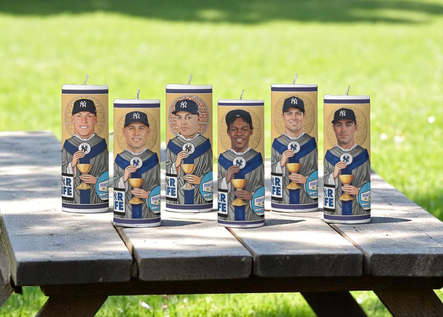 Yankee Player Prayer Candles