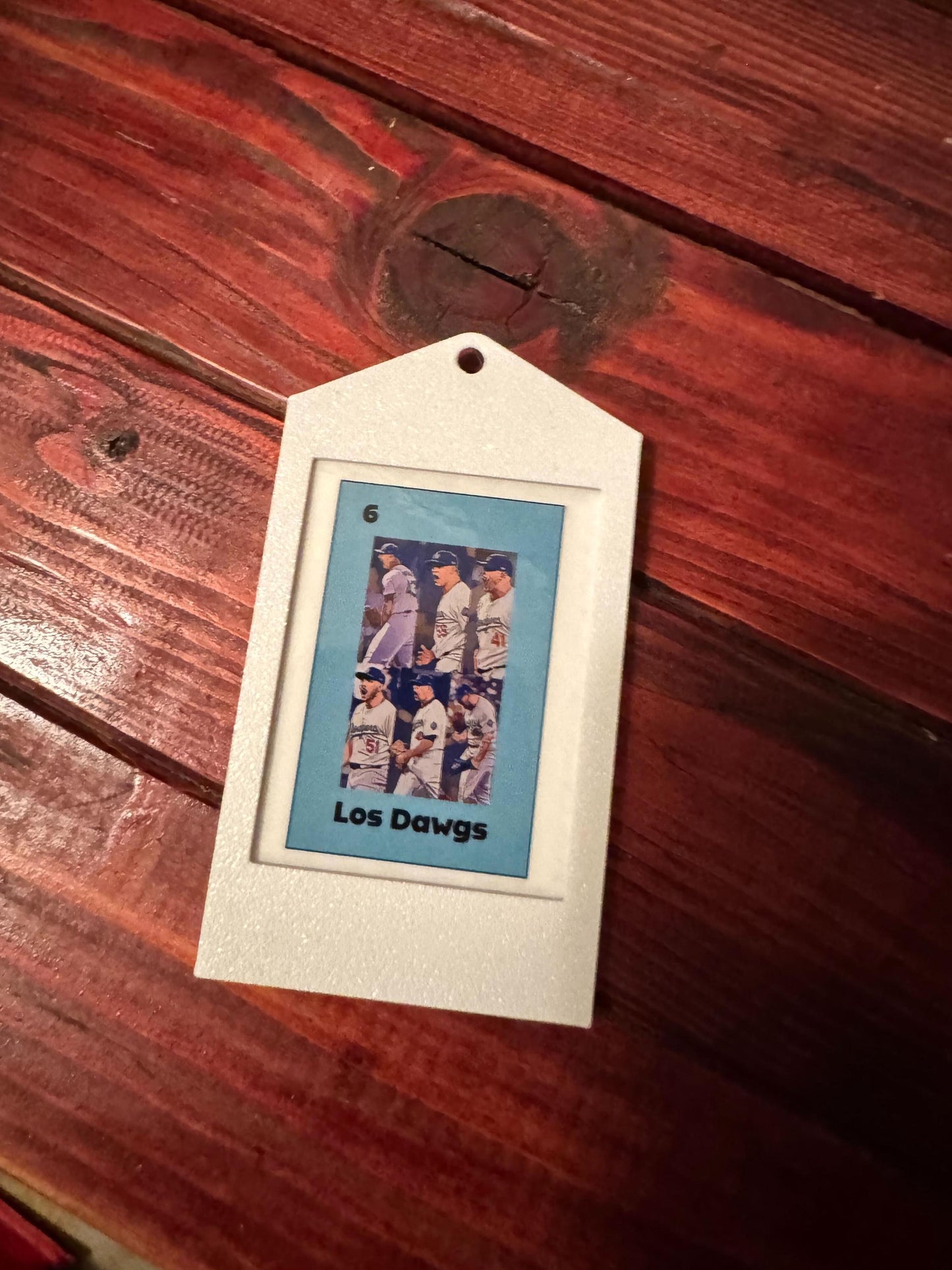 Set 3 - Los Angeles Dodgers Themed Lotería Ornaments/Gift Tag - Perfect Gift for Fans!