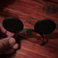 Dodger-themed Labubu mouse ears headband, 3D printed with black glitter for collectible display