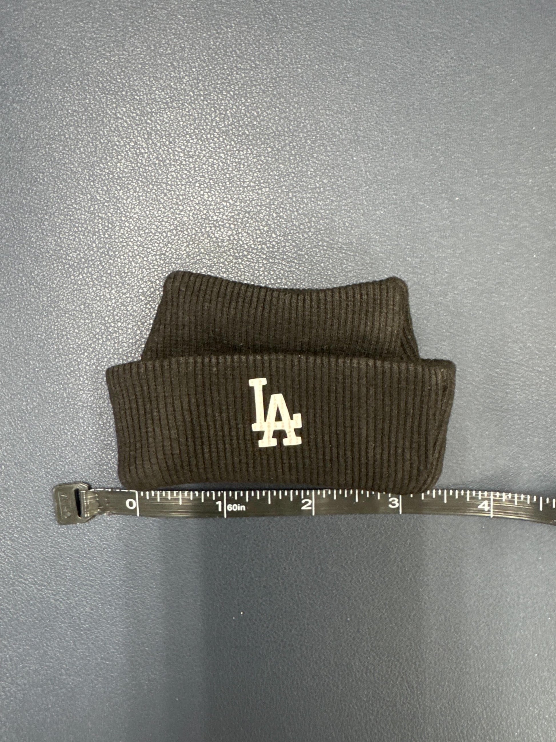 Labubu doll hat inspired by LA Dodgers, miniature size in black or white options