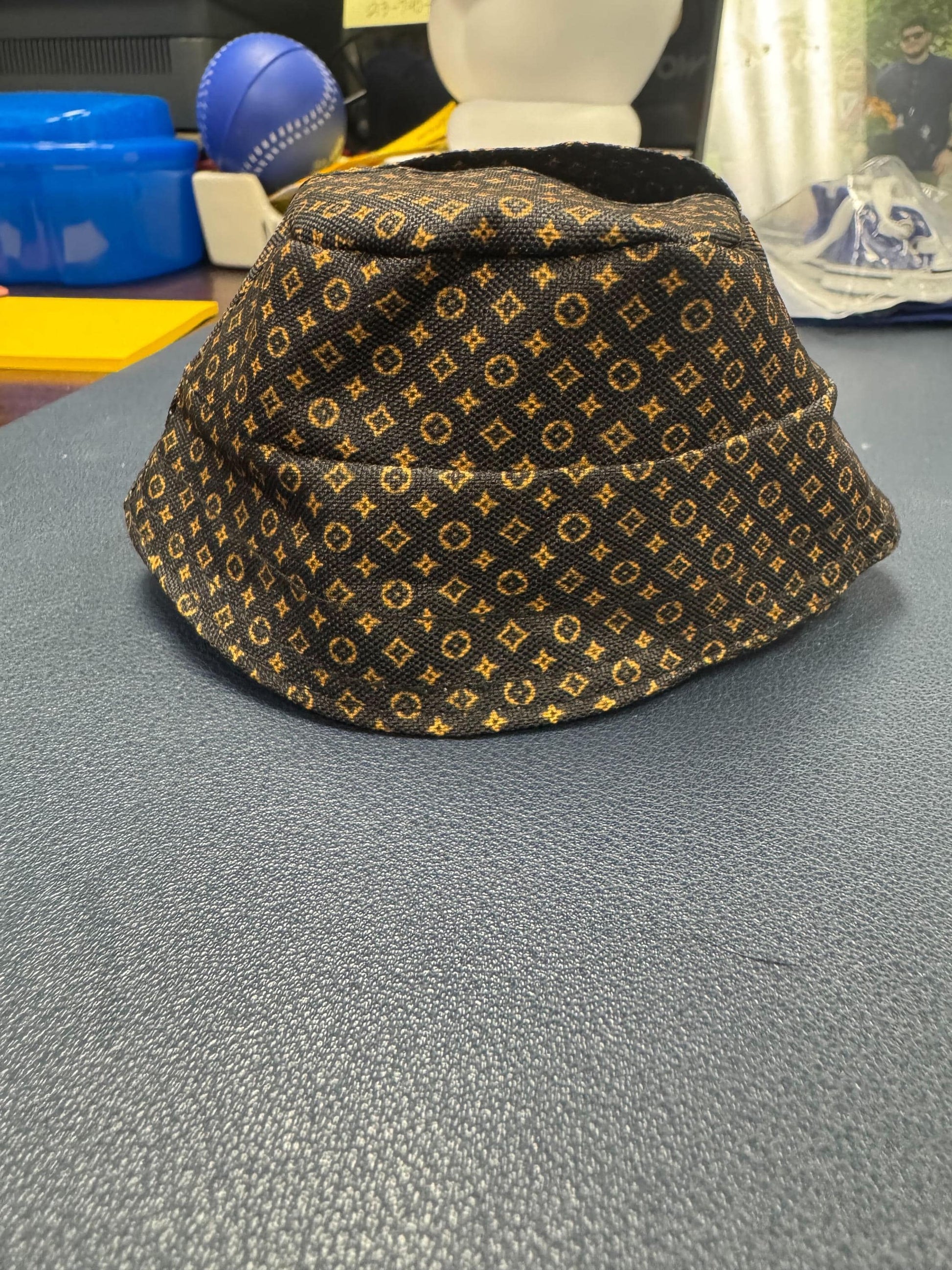 High-fashion outfit accessories for Labubu including designer-inspired bag, dress, hat, and footwear